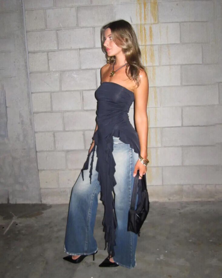 Hollow Fringe Skirt