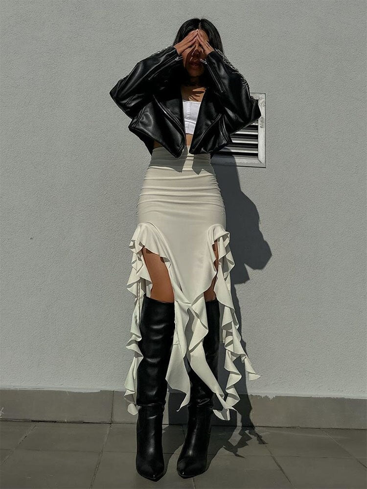 Hollow Fringe Skirt