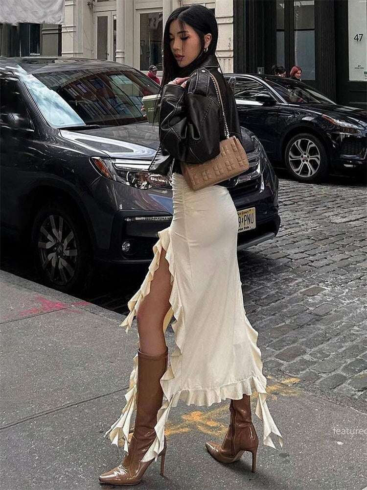 Hollow Fringe Skirt