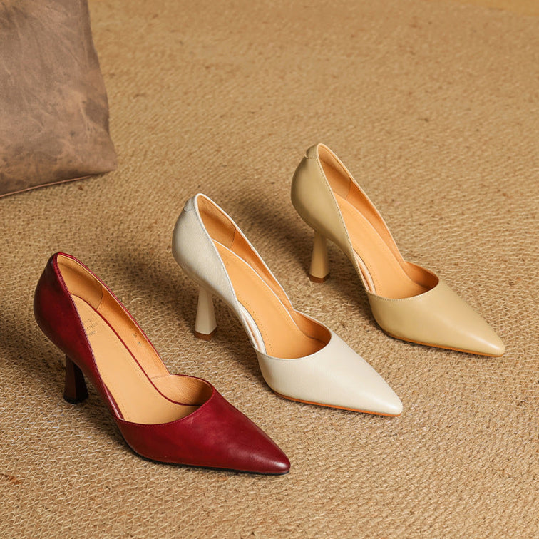 Liana Genuine Leather Heels