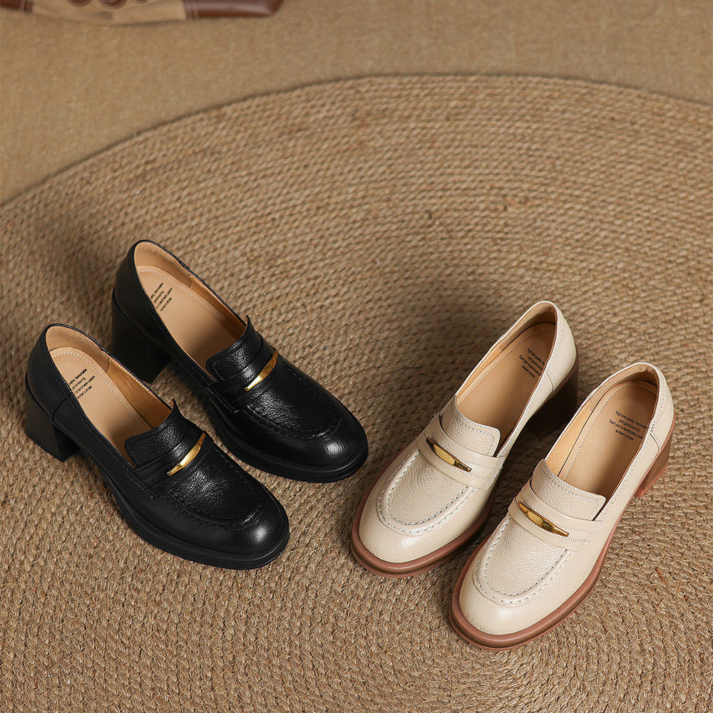 Lizzy Genuine Leather Heels