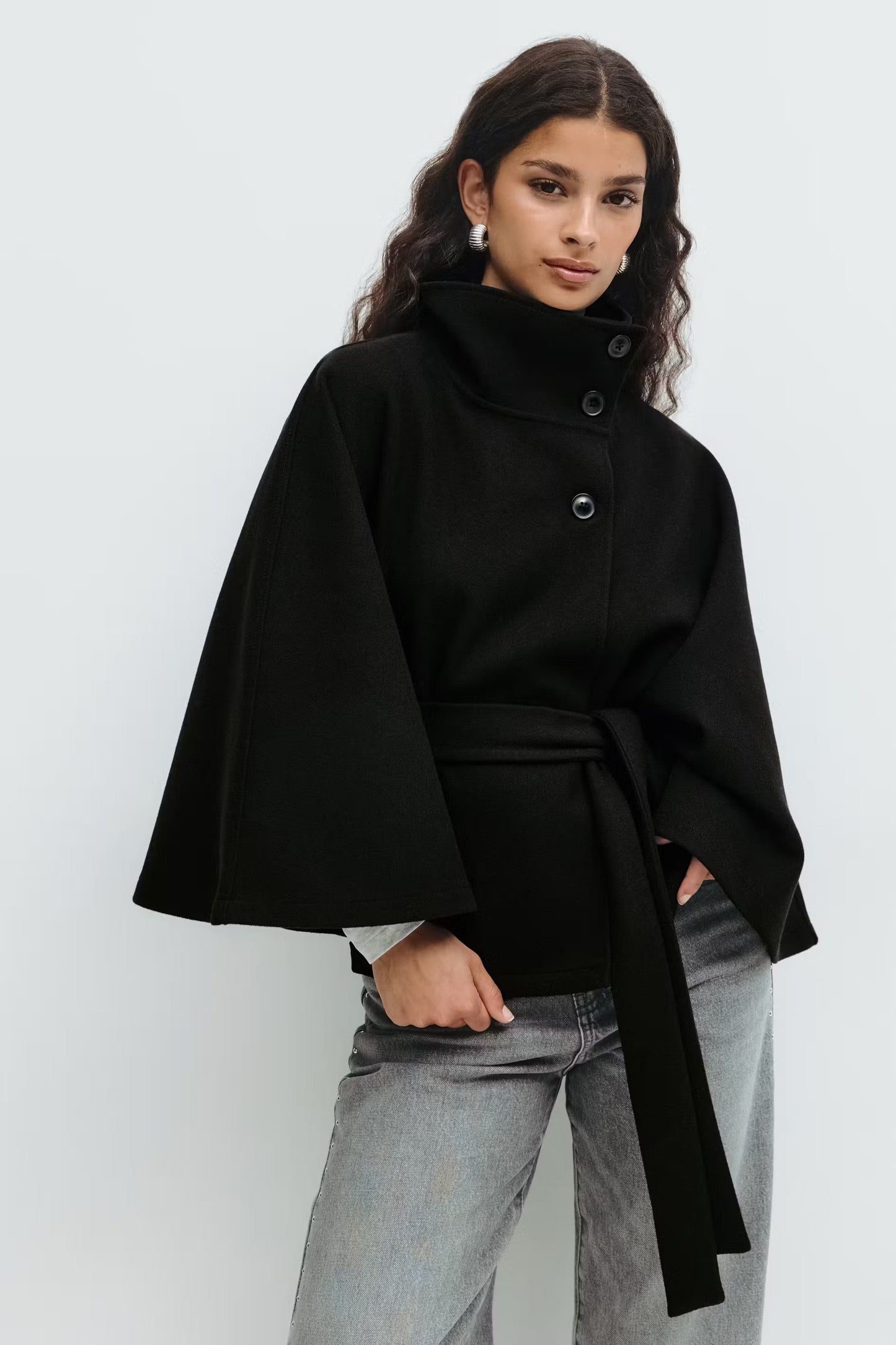 Solenne Cape Jacket