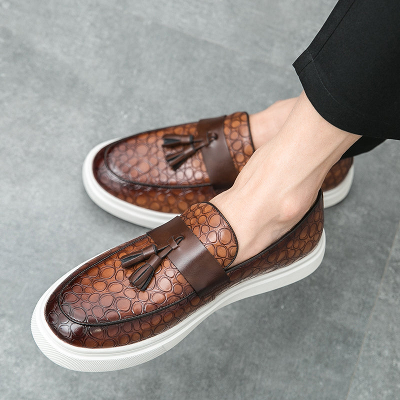 Tevan Leather Loafers