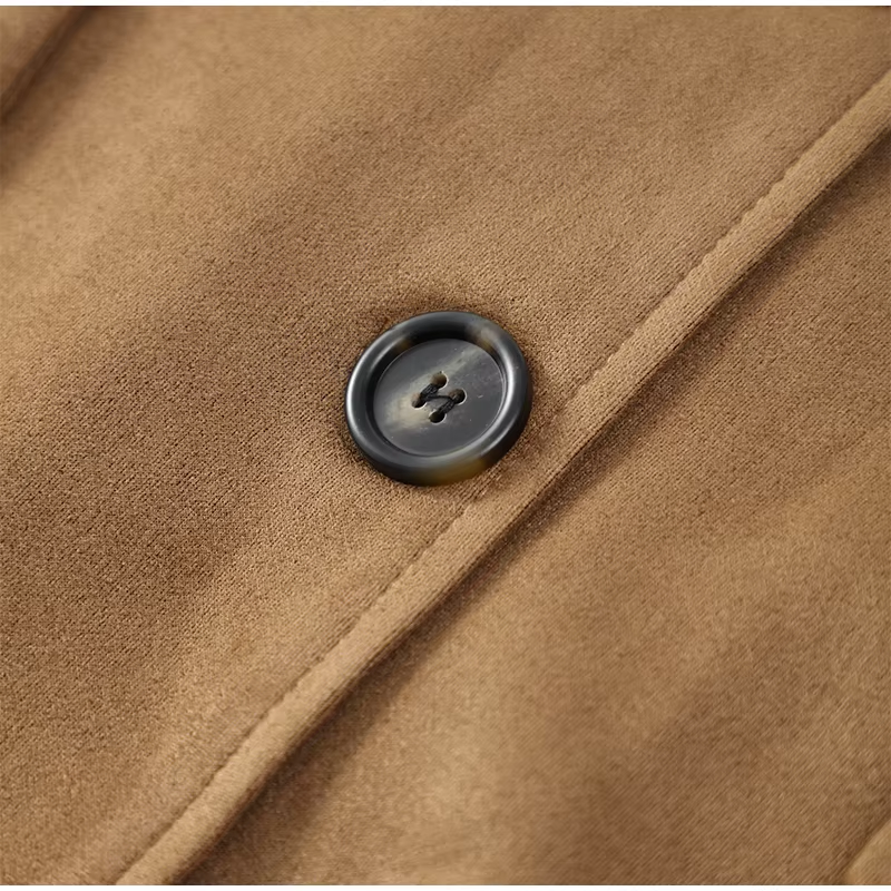 Vegan Suede Blazer Jacket