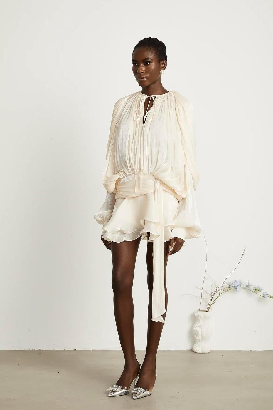 Evelyn Belted Mini Dress