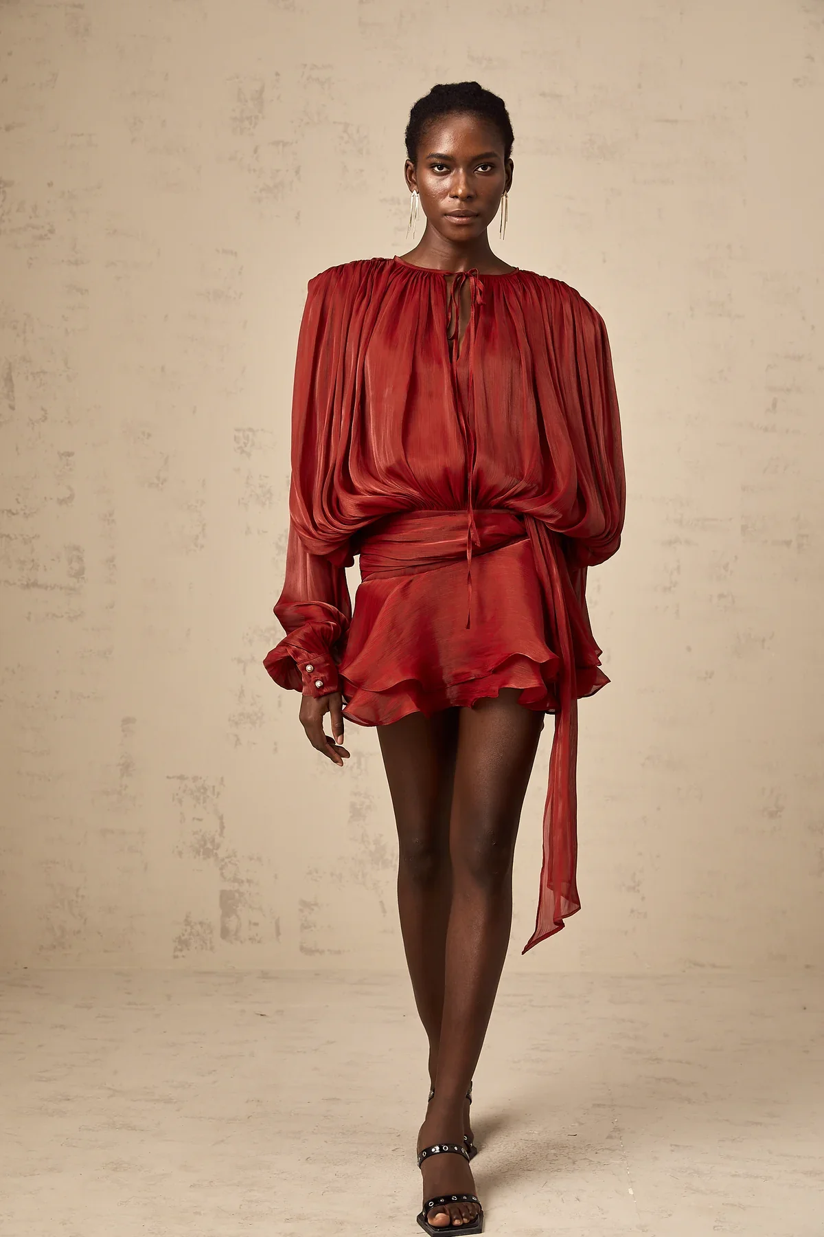Evelyn Belted Mini Dress