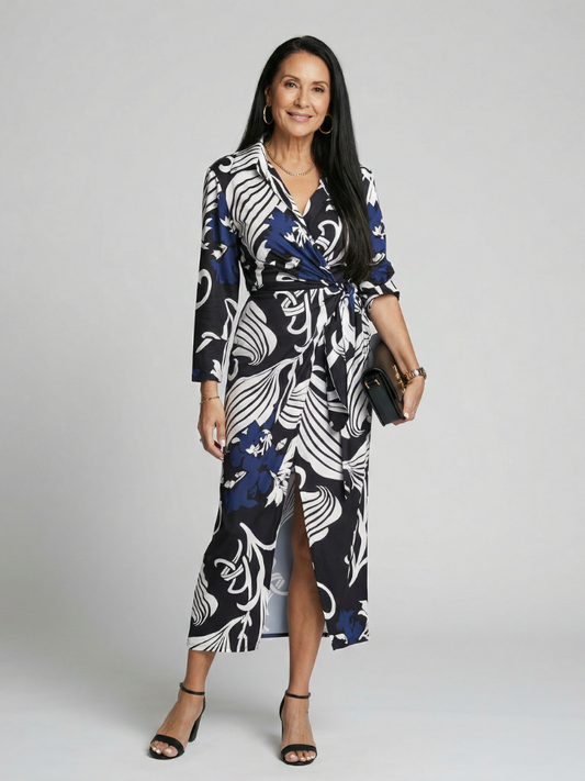Elden | Relaxed Wrap Midi Dress