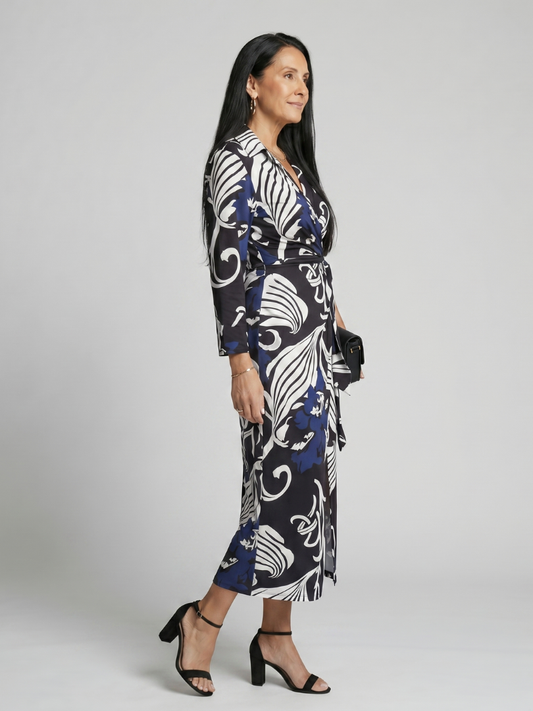 Elden | Relaxed Wrap Midi Dress