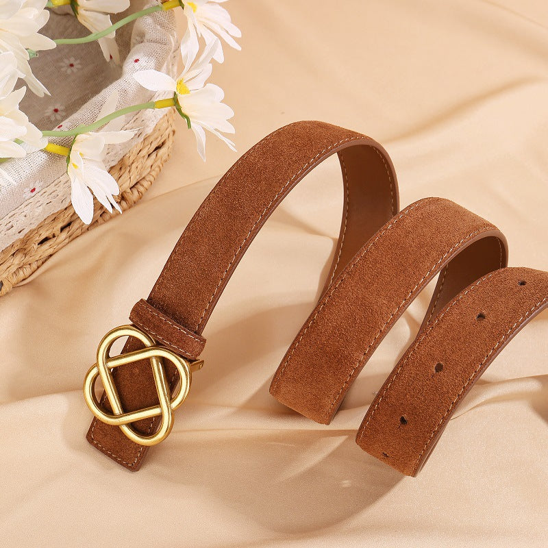Taslia Genuine Leather Belt