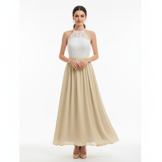 Alba Muse Draped Pleated Wedding Guest Maxi Dress