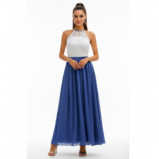 Alba Muse Draped Pleated Wedding Guest Maxi Dress