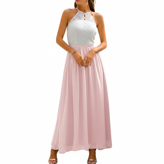 Alba Muse Draped Pleated Wedding Guest Maxi Dress