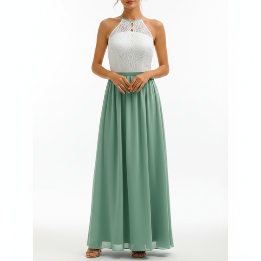 Alba Muse Draped Pleated Wedding Guest Maxi Dress