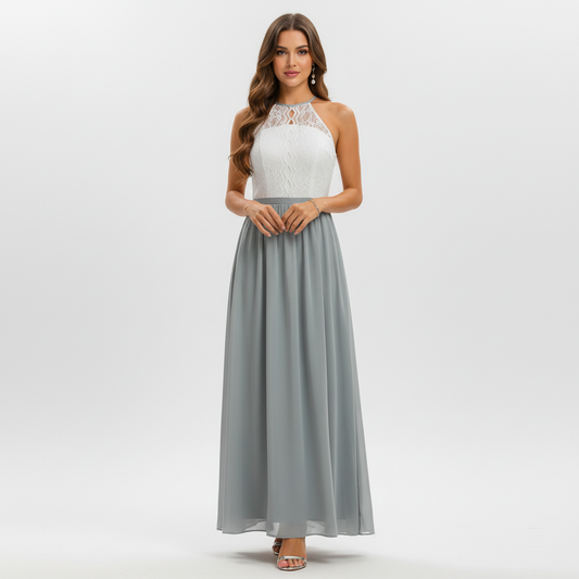 Alba Muse Draped Pleated Wedding Guest Maxi Dress