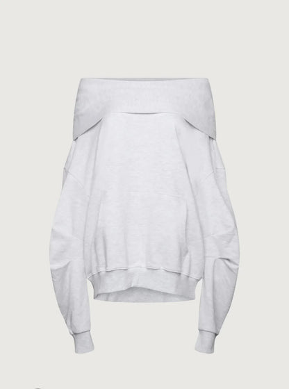 Oversize Off-Shoulder Hoodie