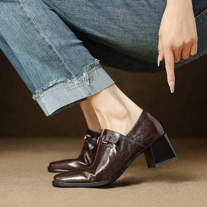 Aeri Genuine Leather Heels