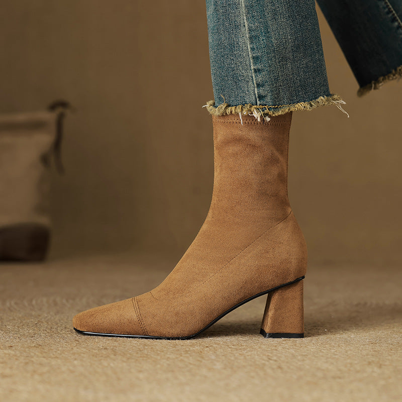 Paula Genuine Suede Boots
