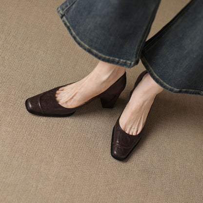 Ariel Genuine Leather Heels