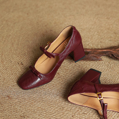 Emar Genuine Leather Heels