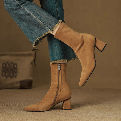 Paula Genuine Suede Boots