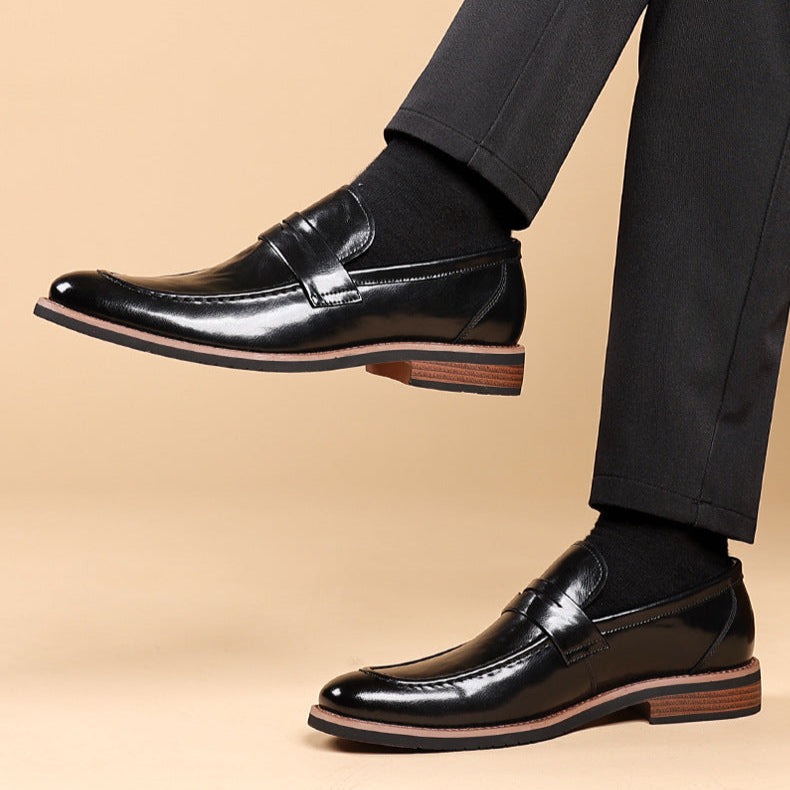 Bensor Genuine Leather Loafers