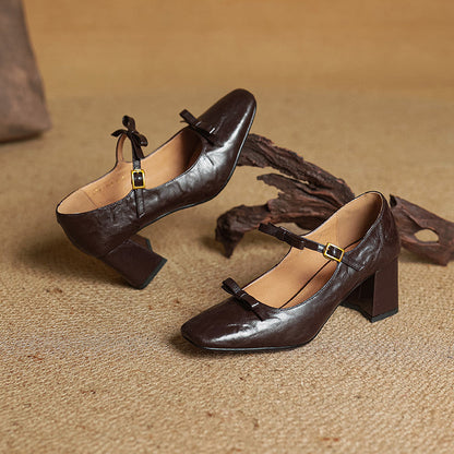 Emar Genuine Leather Heels