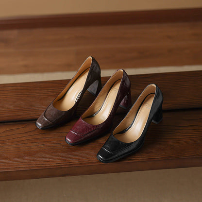 Ariel Genuine Leather Heels