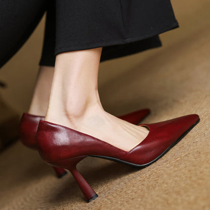 Liana Genuine Leather Heels