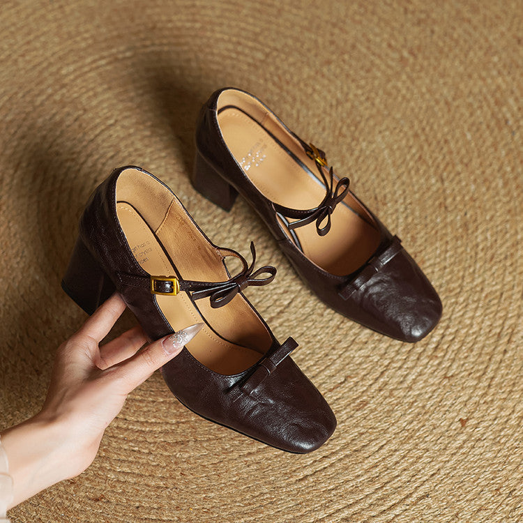 Emar Genuine Leather Heels