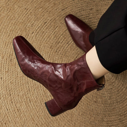 Riona Genuine Leather Boots