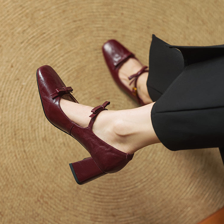 Emar Genuine Leather Heels