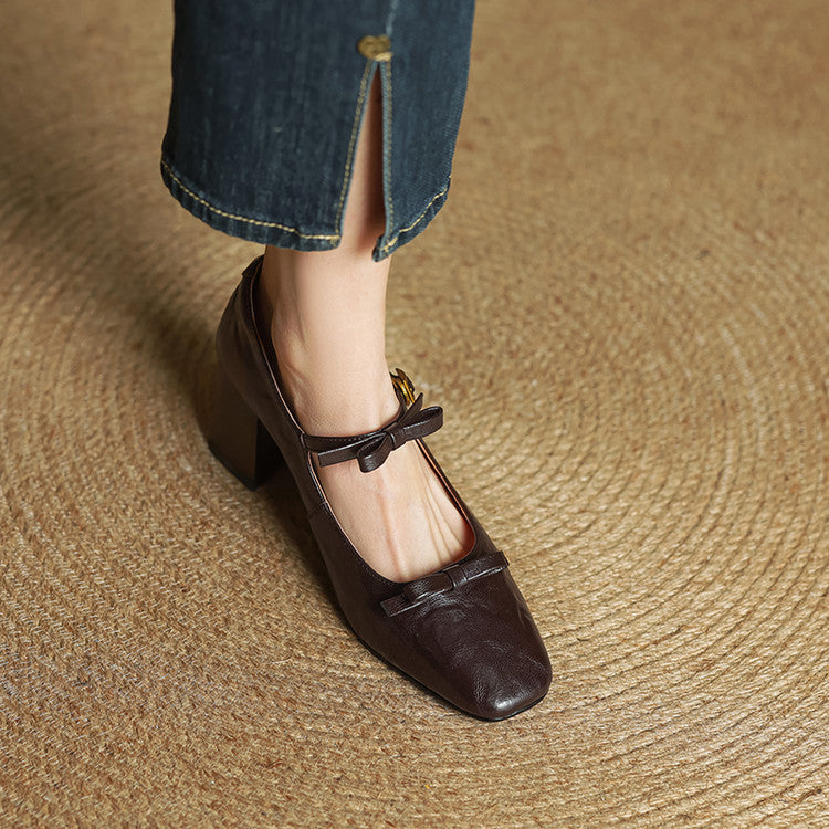 Emar Genuine Leather Heels