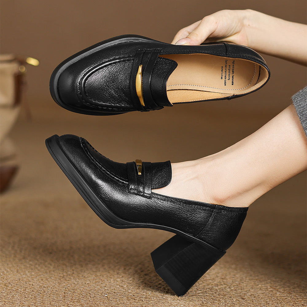 Lizzy Genuine Leather Heels