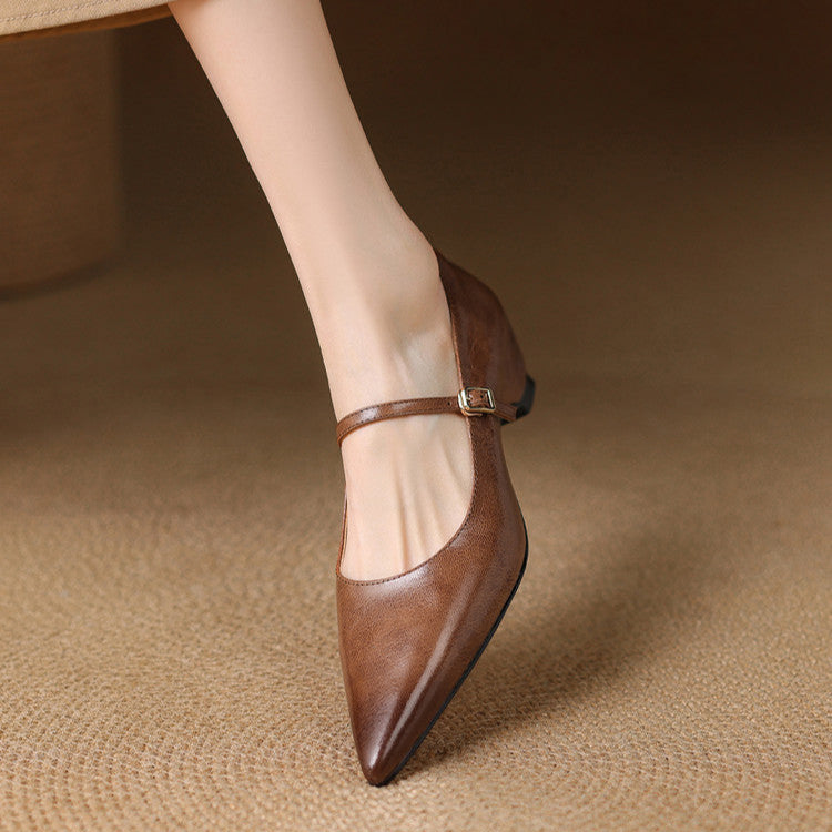 Mirelle Genuine Leather Heels