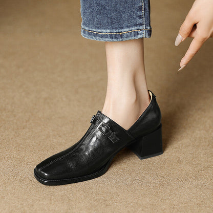 Aeri Genuine Leather Heels