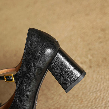 Emar Genuine Leather Heels
