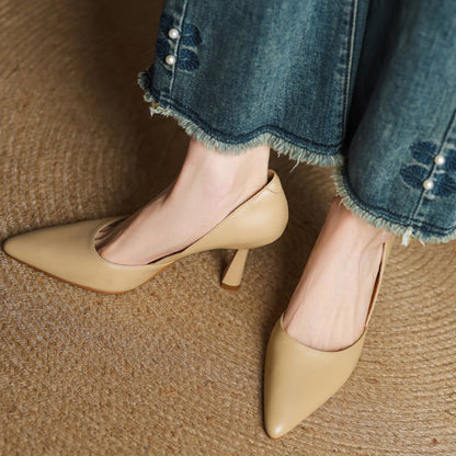 Liana Genuine Leather Heels