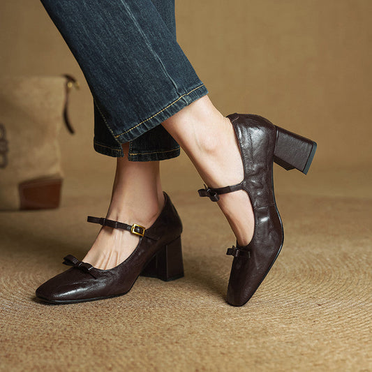 Emar Genuine Leather Heels