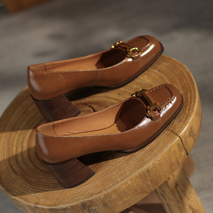 Velora Genuine Leather Heels