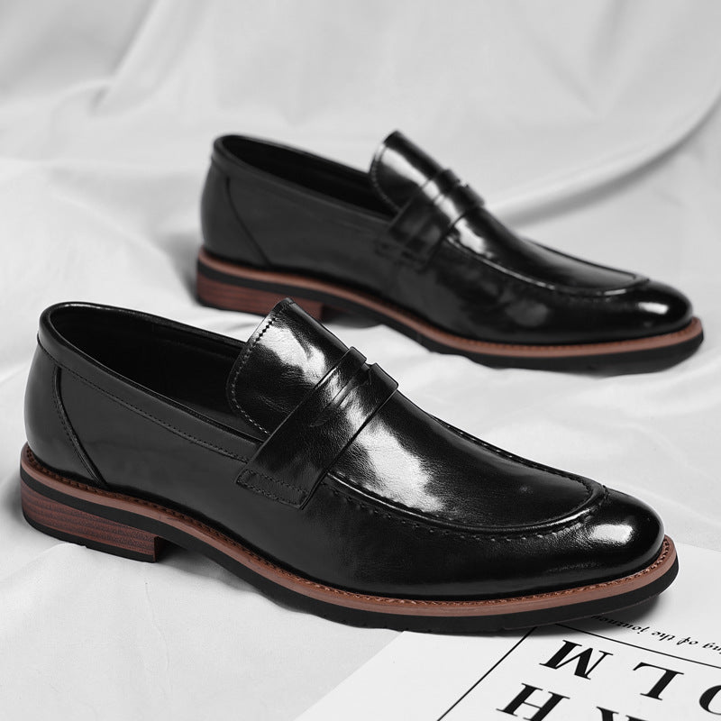 Bensor Genuine Leather Loafers