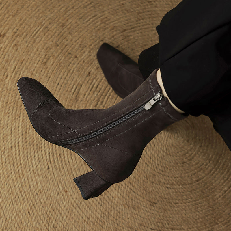 Paula Genuine Suede Boots