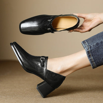 Aeri Genuine Leather Heels