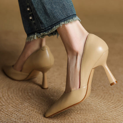Liana Genuine Leather Heels