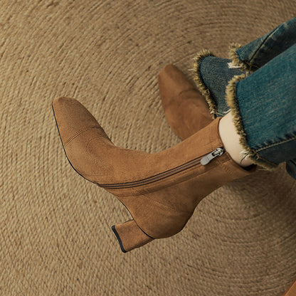 Paula Genuine Suede Boots