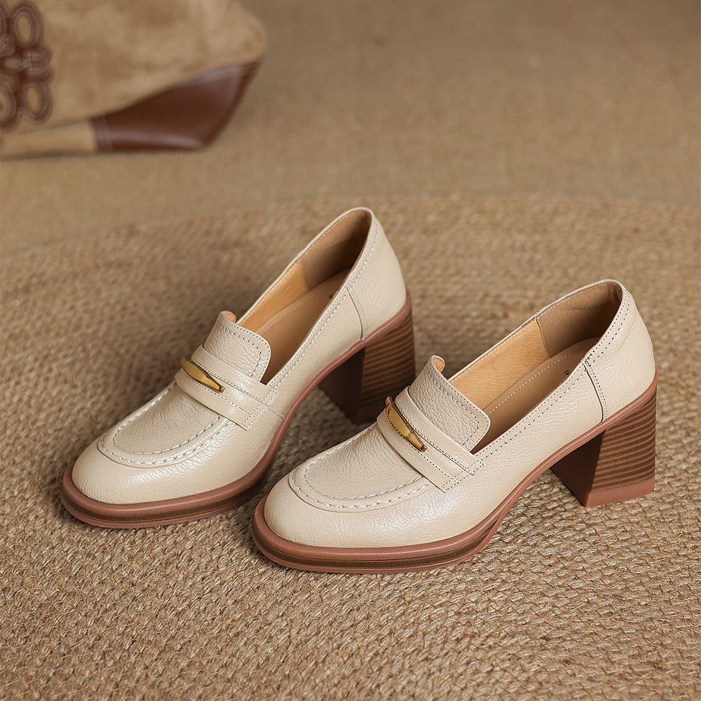 Lizzy Genuine Leather Heels