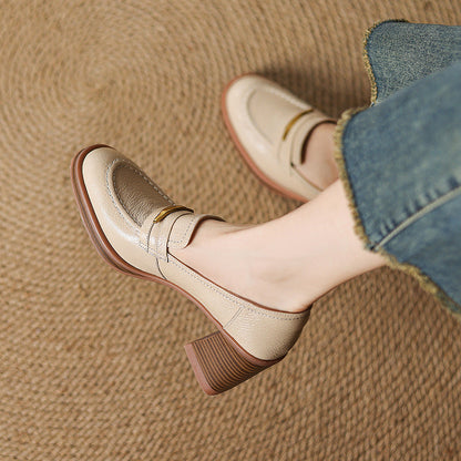 Lizzy Genuine Leather Heels