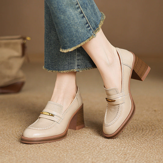 Lizzy Genuine Leather Heels