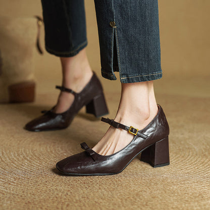 Emar Genuine Leather Heels