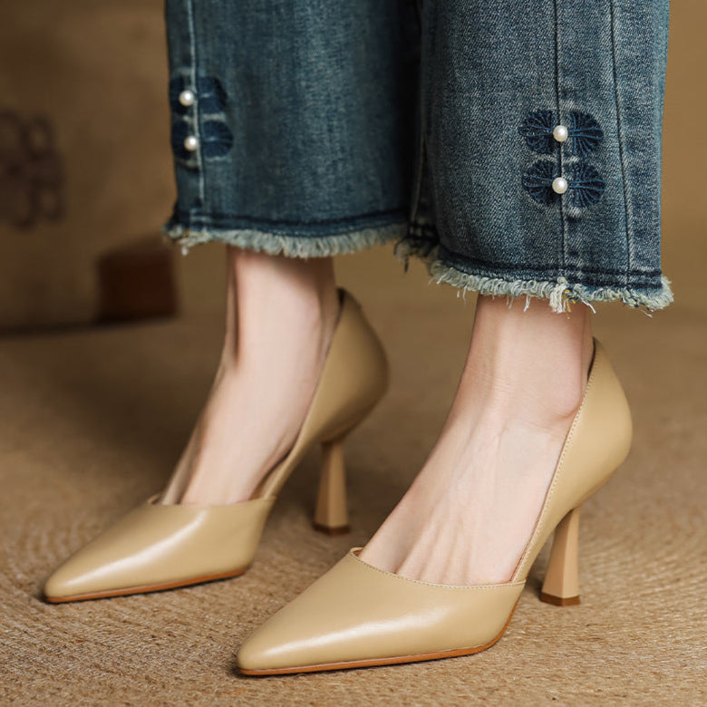 Liana Genuine Leather Heels