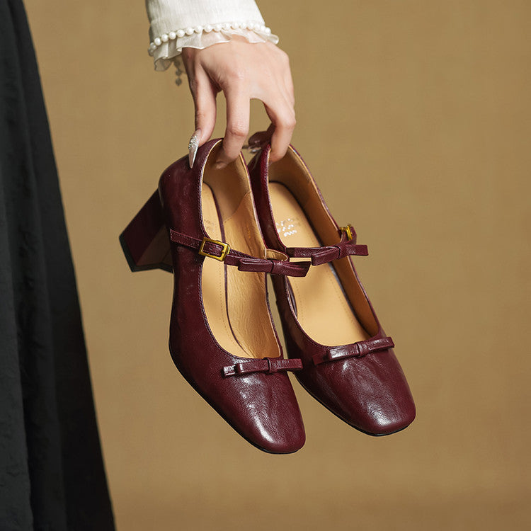 Emar Genuine Leather Heels